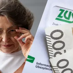 Zamyślona starsza pani i polskie banknoty. Czy czerwcowe emerytury wystarczą na życie?
