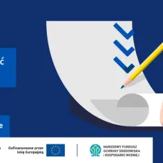Kobieta zastanawia się, jak wypełnić wniosek o dotację. Grafika przedstawia formularz z zaznaczonymi punktami i ołówkiem.