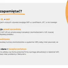 Pamiętaj o VAT UE: PL + NIP. Rejestracja przed sprzedażą, weryfikacja VIES i aktualne dane to klucz do bezpieczeństwa transakcji.