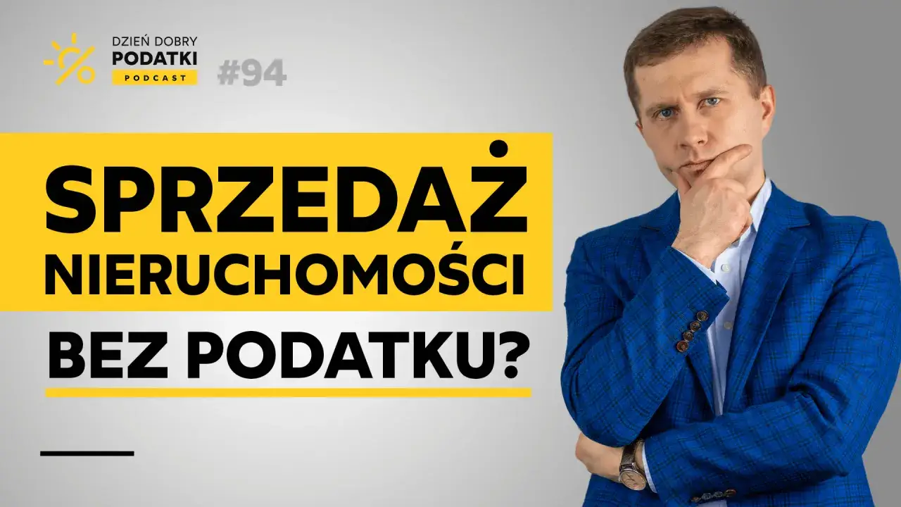 Mężczyzna w garniturze zastanawia się nad sprzedażą mieszkania przed upływem 5 lat. Podcast