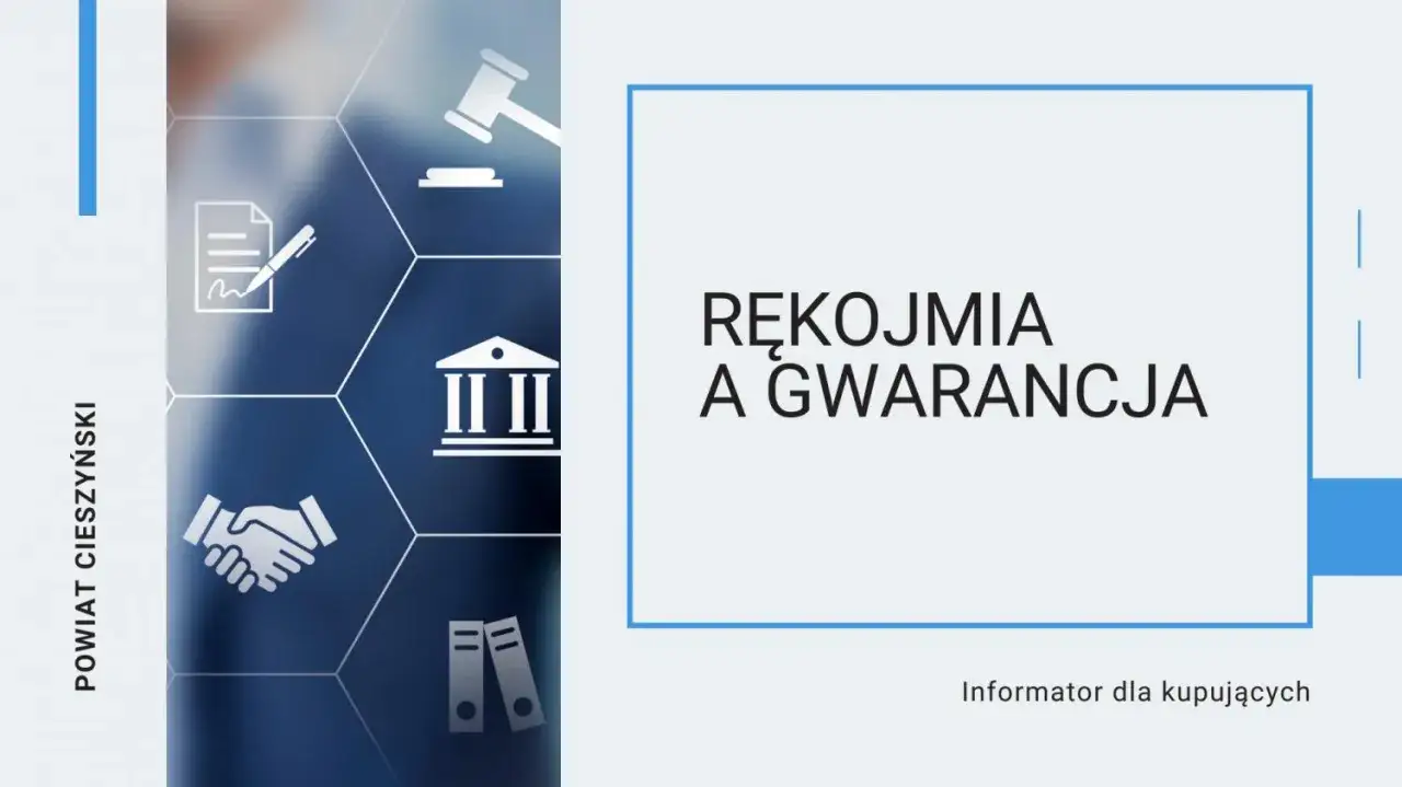Grafika przedstawia ikonografię związaną z prawem i umowami, z hasłem