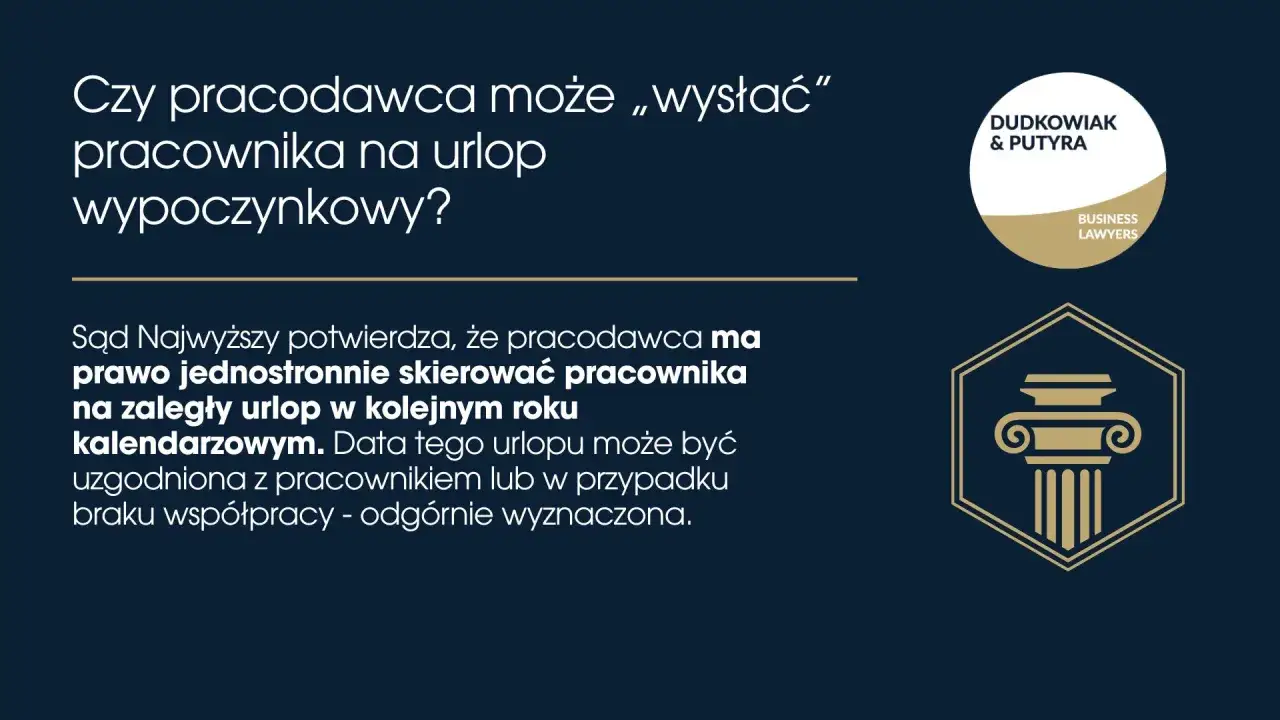 Czy pracodawca może zmusić do urlopu? Sąd Najwyższy potwierdza prawo do jednostronnego skierowania na zaległy urlop.