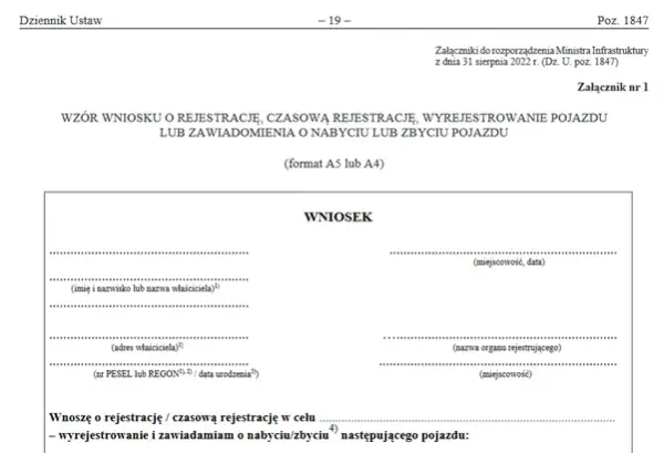 Jak wypełnić wniosek o rejestrację pojazdu Sieradz - uniknij błędów